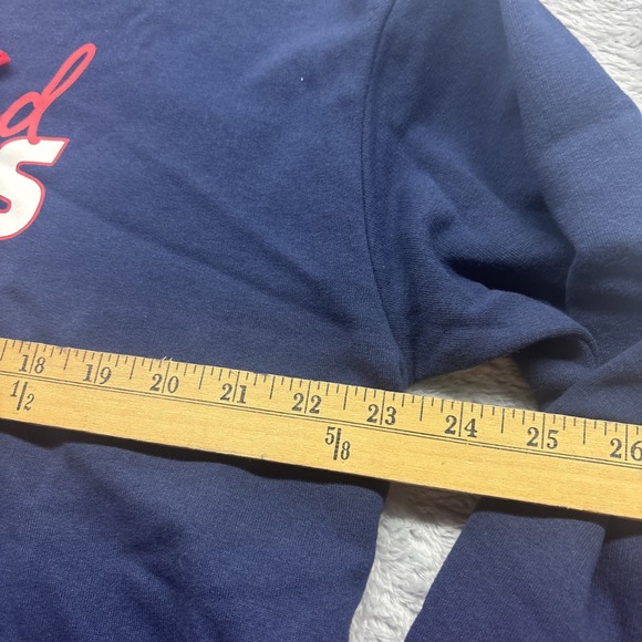 New England Patriots NFL Pullover Hoodie Women's L Team Apparel Blue Red - Picture 3 of 5